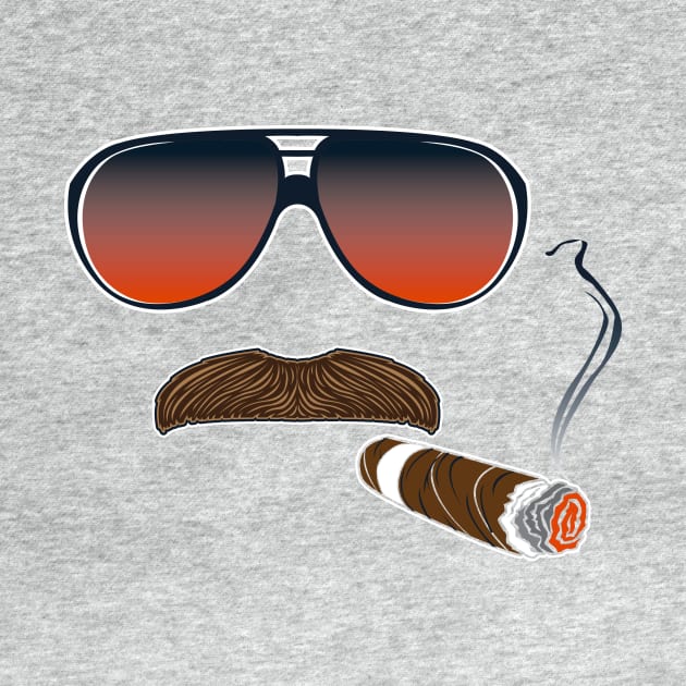 Mike Ditka Chicago Bears Cigar by stayfrostybro